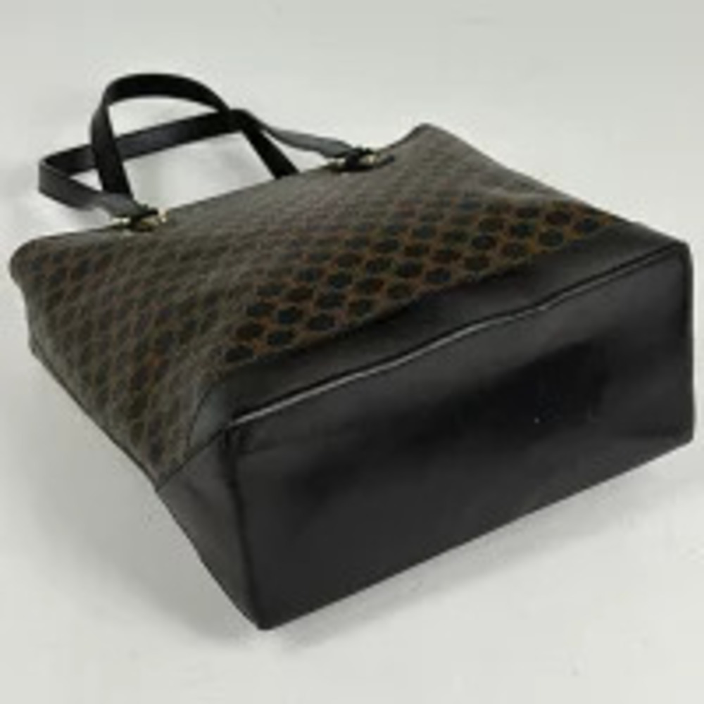 Celine black bag tote Macadam canvas handbag